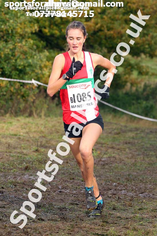Senior women, National Cross Country Relay Champs., Berry Hill Park, Mansfield.  Photo: David T. Hewitson/Sports for All Pics